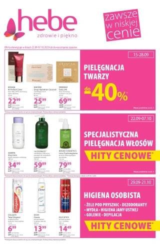 Akční leták Hebe - drogerie gazetka, polský