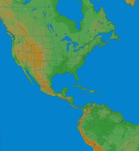 Mapa bleskov North America 20.09.2025 (Animácia)