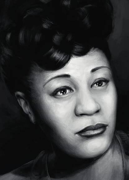 Ella Fitzgerald - reprodukce kresby