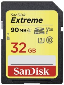 SanDisk SDHC Extreme 32GB 90MB/s UHS-I U3 V30_1490806496