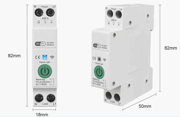 IMMAX NEO Smart elektronický jistič jednofázový 1-63 A, měření spotřeby, WiFi