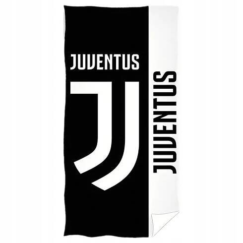 Osuška Juventus FC, černo-bílá, 70x140 cm