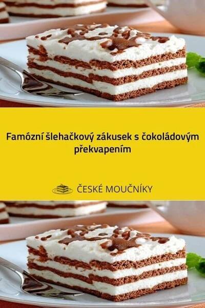 Famózní šlehačkový zákusek s čokoládovým překvapením | Nutella, Ale