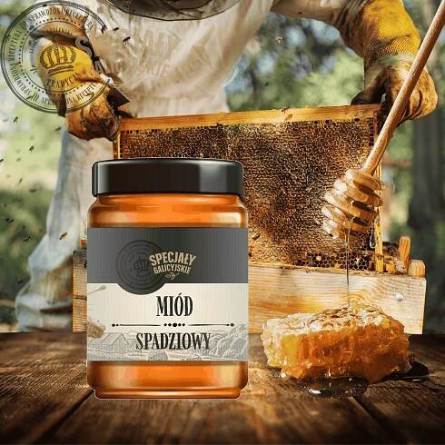 Medovicový Med přírodní polské včelíny Galicijské speciality 400 g Značka ostatní
