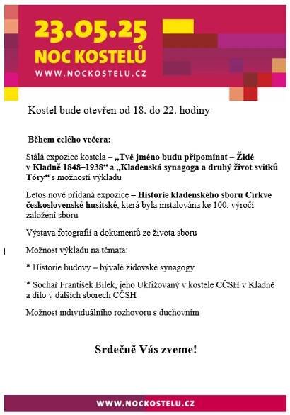 Noc kostelů 2025 – Husův sbor