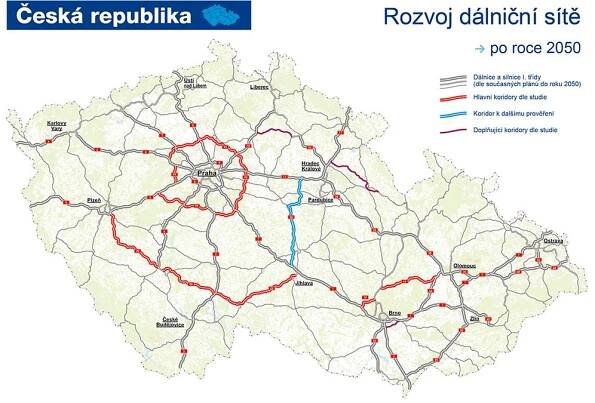 Stát plánuje stovky kilometrů dálnic za 360 miliard - Novinky