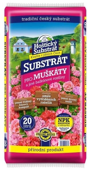 Hoštický substrát Substrát pro muškáty 20 l