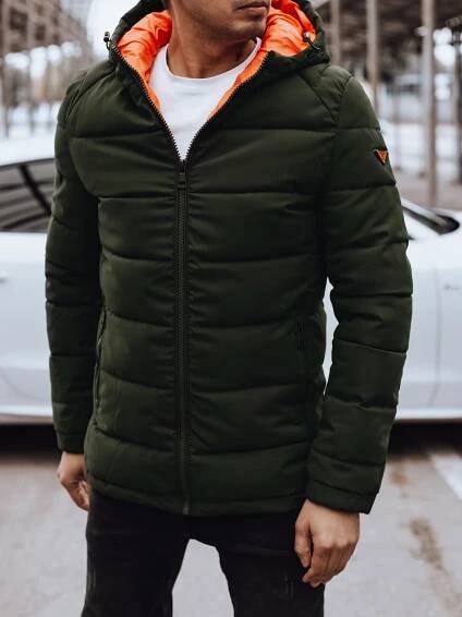 Pánská zimní bunda DSTREET ZELENÁ velikost: M