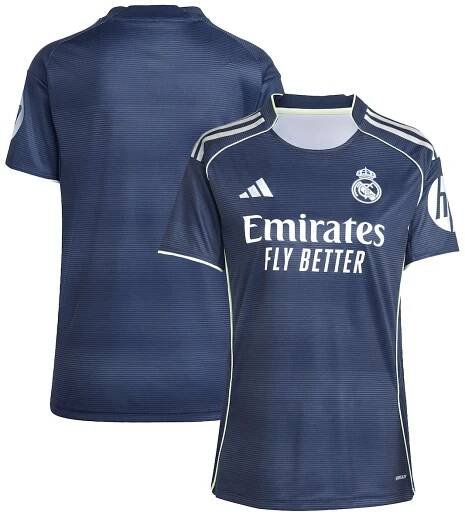 Real Madrid adidas Women's 2025/26 Away Replica Jersey - Blue