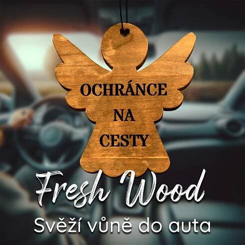 Dřevěná vůně do auta – Fresh Wood Ochránce na cesty