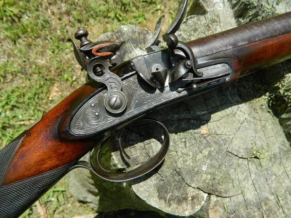 James Wilkison, Edinburgh. Rare 16-bore flintlock Sporting Gun, ca. 1815 
