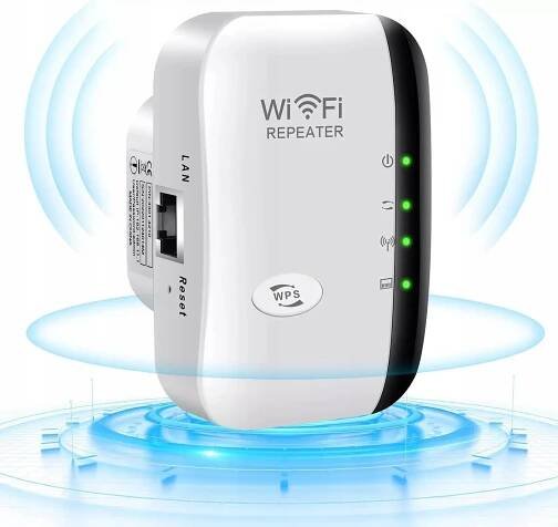 ZESILOVAČ SIGNÁLU WiFi SILNÝ DOSAH OPAKOVAČE 300 MB/S NEPŘERUŠUJE
