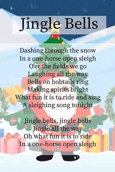 Lyrics to Jingle Bells | Christmas songs lyrics, Christmas lyrics, Christmas songs for kids