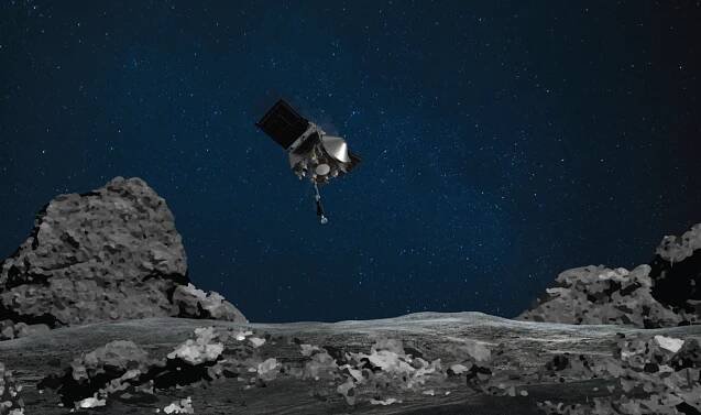 OSIRIS REx touches down on asteroid Bennu