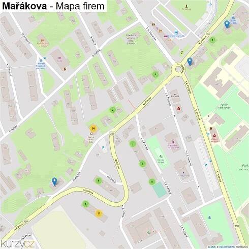 Mařákova - mapy | Kurzy.cz
