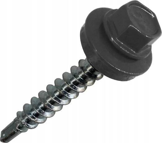Farmářské šrouby s upevněním na plech s dřevem 4,8 x 35 mm RAL 7024