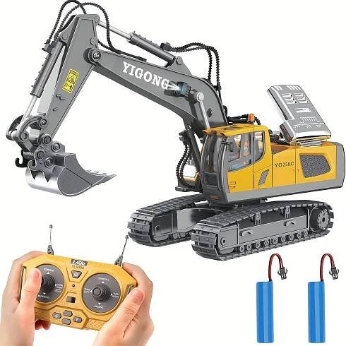 1:20 *-channel Alloy Remote Control Excavator, Construction Remote Control Excavator, Engineering Vehicle Toy With LED Effects, * Holid