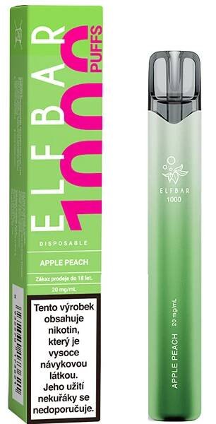 Elektronická cigareta jednorázová Elf Bar 1000 Apple Peach 20mg/ml