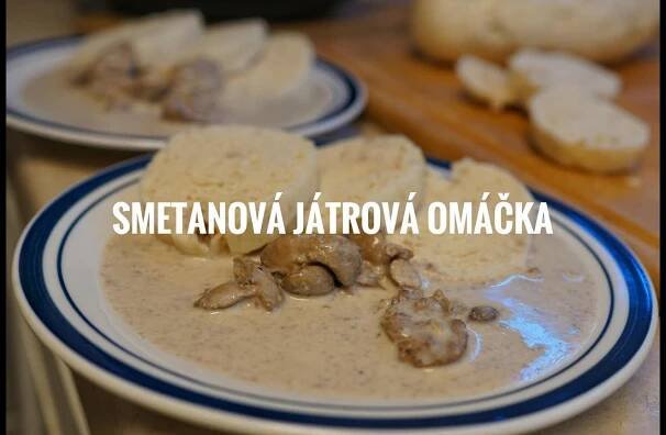 smetanová játrová omáčka-recept