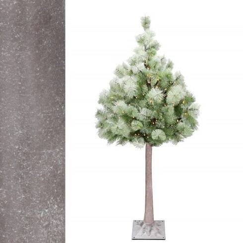 Umělý vánoční LED stromek Borovice - 150cm, 128LED, IP44, teplá bílá