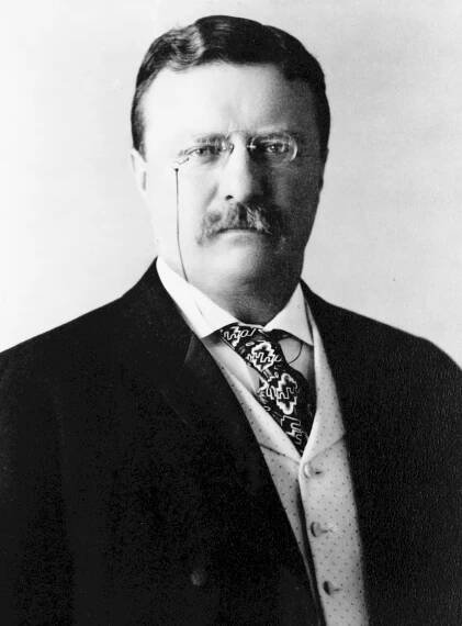 Theodore Roosevelt: *27.10.1858 – †6.1.1919, americký republikánský politik, 26. prezident USA