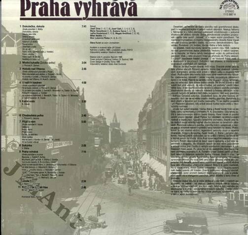 LP - Praha vyhrává - Pásničky z let 1935 - 1945 (Supraphon stereo 1112 3687 H, 1985) - Jihočeské antikvariáty