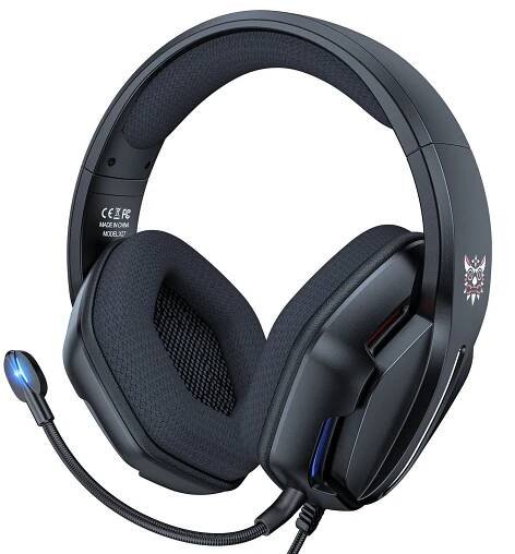 Onikuma X27 RGB Ergonomic Wired Gaming Headset Noise Canceling Mic Černá PC sluchátka - 687 Kč - Muziker