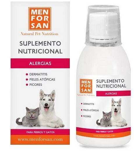 MENFORSAN Allergies - Proti alergii - Tekutý doplněk stravy pro psy a kočky 120 ml