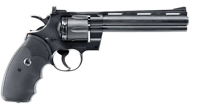 Vzduchový revolver Colt Python 6′′ Diabolo/BB, CO2, 4,5 mm
