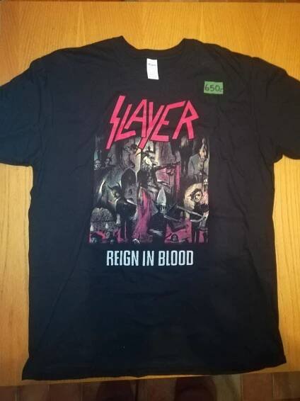 Prodám triko Slayer - Reign In Blood - LP / Vinylové desky
