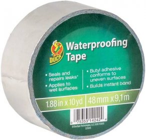 Duck Brand 1.88 in. x 10 yd. Silver Waterproofing Tape