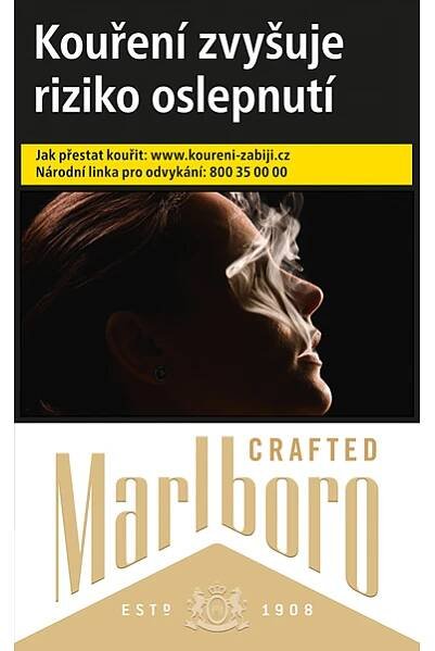 Marlboro Crafted Gold king size tvrdé bal. 10 krab. 20 ks kolek R KC 151 Kč VO cena - Cigarety, Tabák, Nápoje, tabák