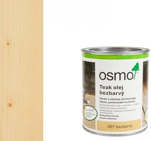 OSMO Color Teak olej na terasy bezbarvý 0,125 l