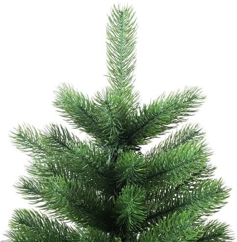 Umělý vánoční stromek s LED a sadou koulí 90 cm zelený Zelená 3077638