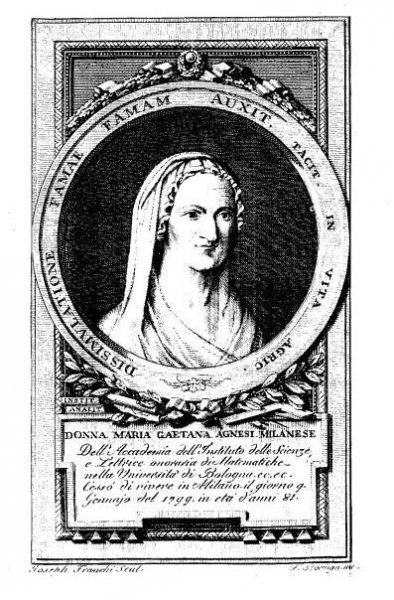 Agnesi, Maria Gaetana (1718-1799) - History of Women Philosophers and Scientists 