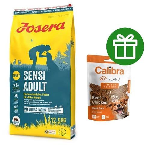 Josera Sensi Plus 12,5kg + ZDARMA pamlsky Calibra 80g ⇒ 739 Kč - Granule pro psy