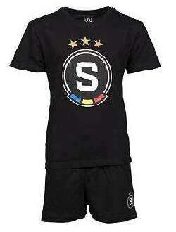 Pyžamo Sparta logo černé dětské velikost 134