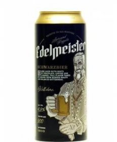Edelmeister Schwarzbier beer 500ml can 4,2% Alc