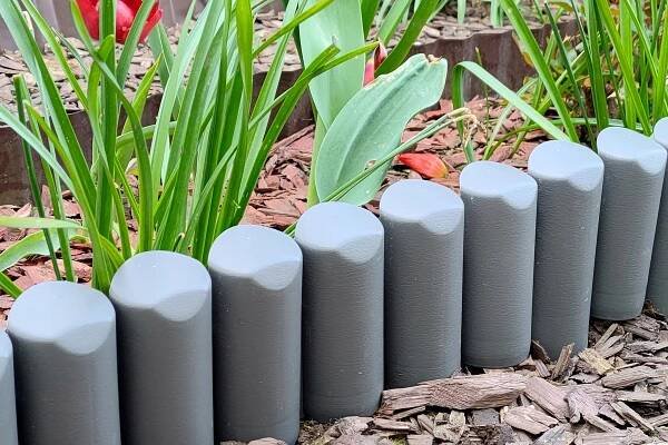 PEVNÁ POLSKO ZAHRADNÍ PALISÁDA ZAHRADNÍ LEM ŠEDÁ 240 cm za 206.00CZK - Allegro