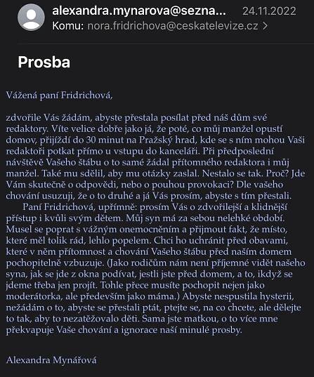Do bývalé kolegyně pálí ostrými: Alex Mynářová má z odchod Nory Fridrichové z České televize radost. Tohle uvedla