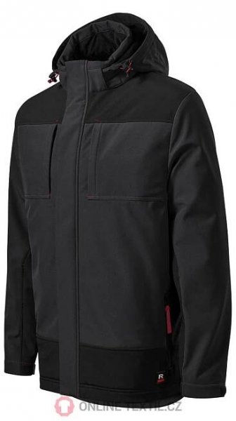 MALFINI® Pánská zimní zateplená softshellová bunda Vertex W55 - ebony gray z kolekce RIMECK | ONLINE-TEXTIL.CZ