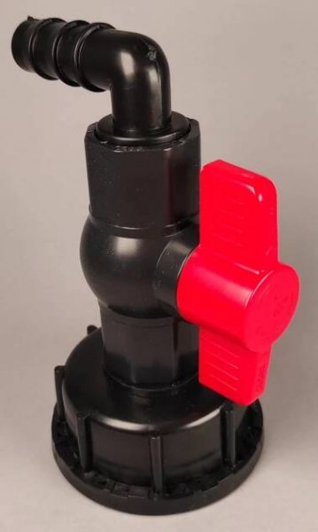 IBC redukce DN50 hrubý (S60x6), plastový kohout