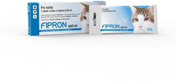 Bioveta Fipron 50 mg spot-on pro kočky 1 × 0,5 ml