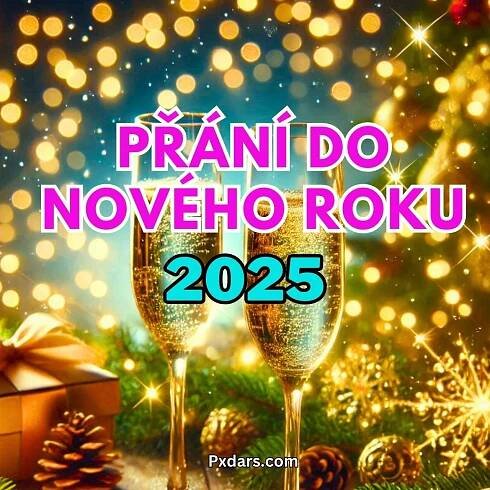 245+ Přání do Nového Roku 2025 Obrázky, GIF, Foto Zdarma