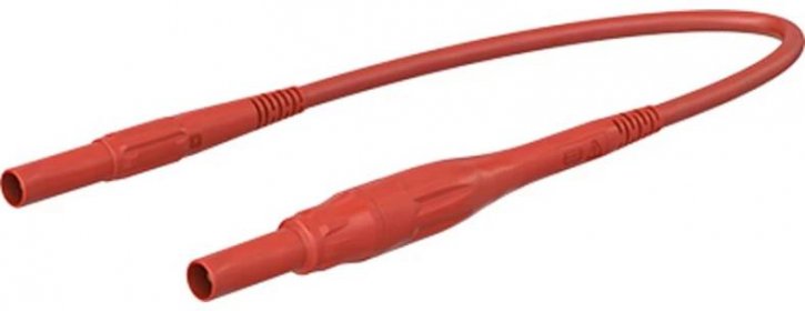 Stäubli XSMF-419 měřicí kabel [4mm bezpečnostní zástrčka - 4mm bezpečnostní zástrčka] 1.50 m, červená, 1 ks