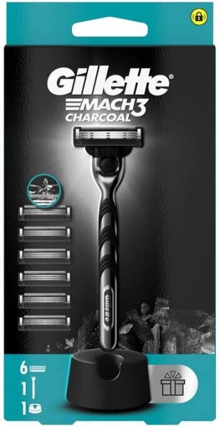 Gillette Mach3 Charcoal pánský holicí strojek