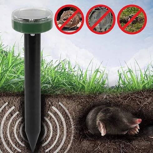 SOLÁRNÍ ODPUZOVAČ KRTKŮ KRTKY NORNICE HLODAVCŮ ULTRAZVUKOVÝ PRO ZAHRADU za 72.00CZK - Allegro