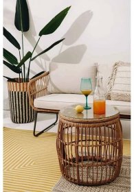 Béžový zahradní nábytek z umělého ratanu Bonami Essentials Vistdal
