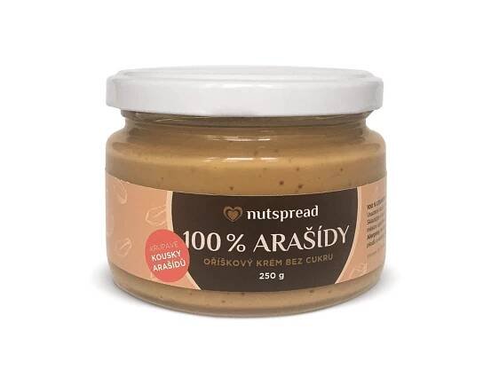 Křupavé arašídové máslo 250 g. Energie a soustředění ukryté v malém balení