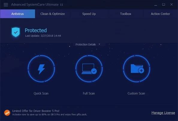 Iobit Advanced SystemCare Ultimate 11 pro 3 zařízení na 1 rok (elektronická licence)